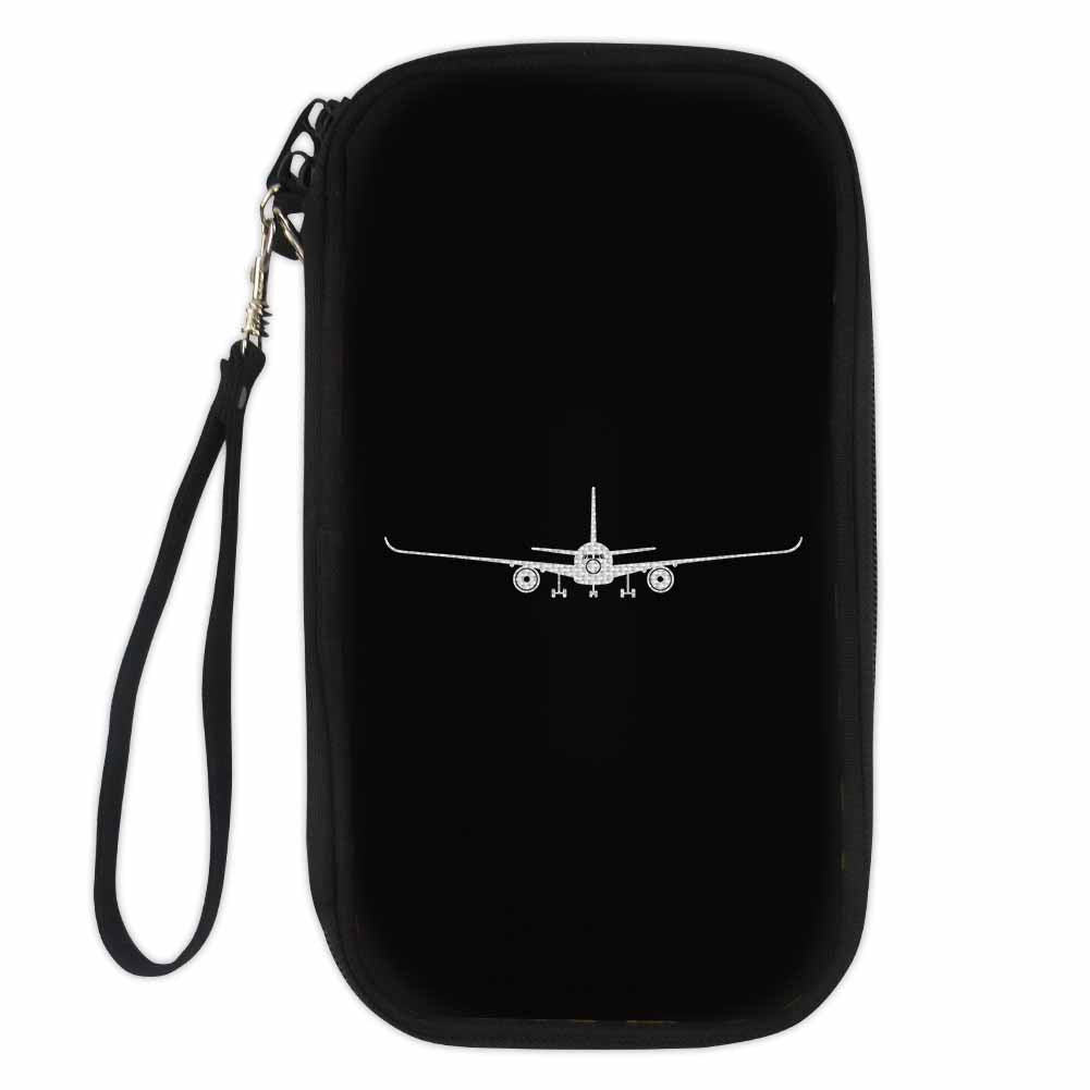 Airbus A350 Silhouette Designed Travel Cases & Wallets