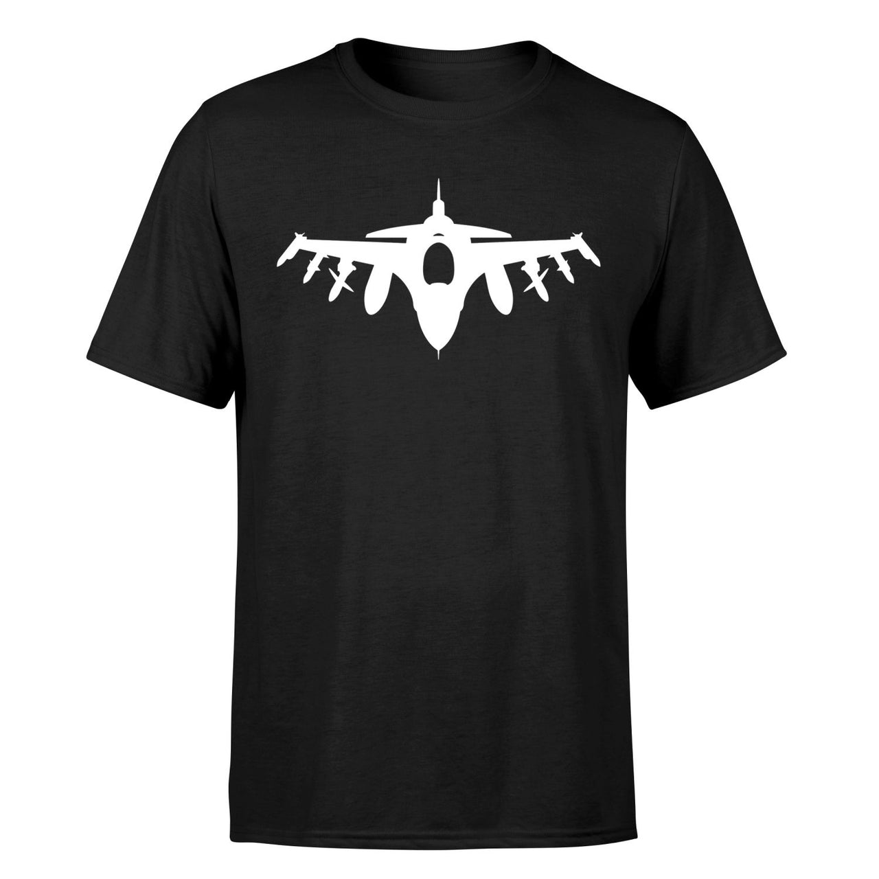 Fighting Falcon F16 Silhouette Designed T-Shirts