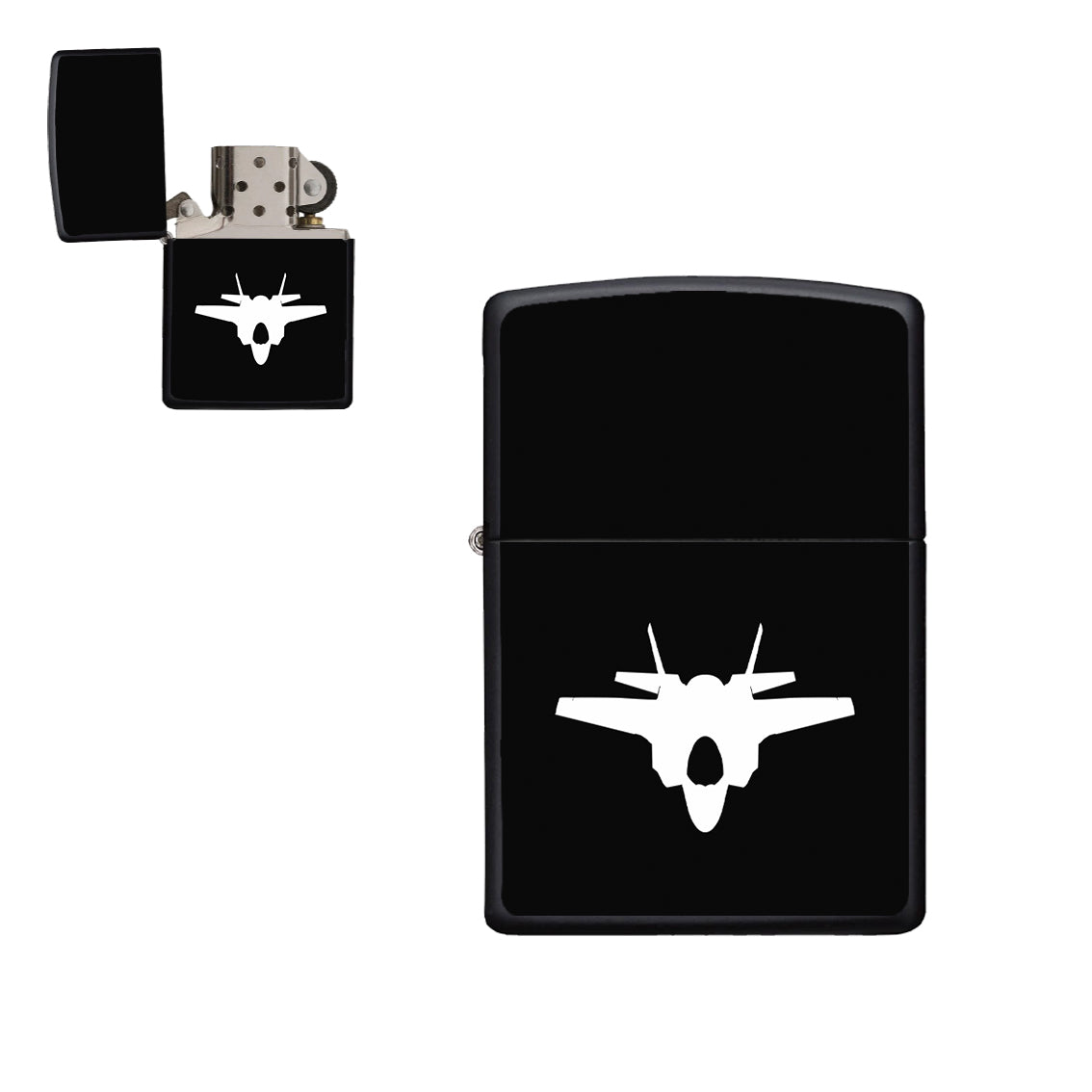 Lockheed Martin F-35 Lightning II Silhouette Designed Metal Lighters