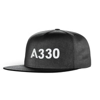 Thumbnail for A330 Flat Text Designed Snapback Caps & Hats