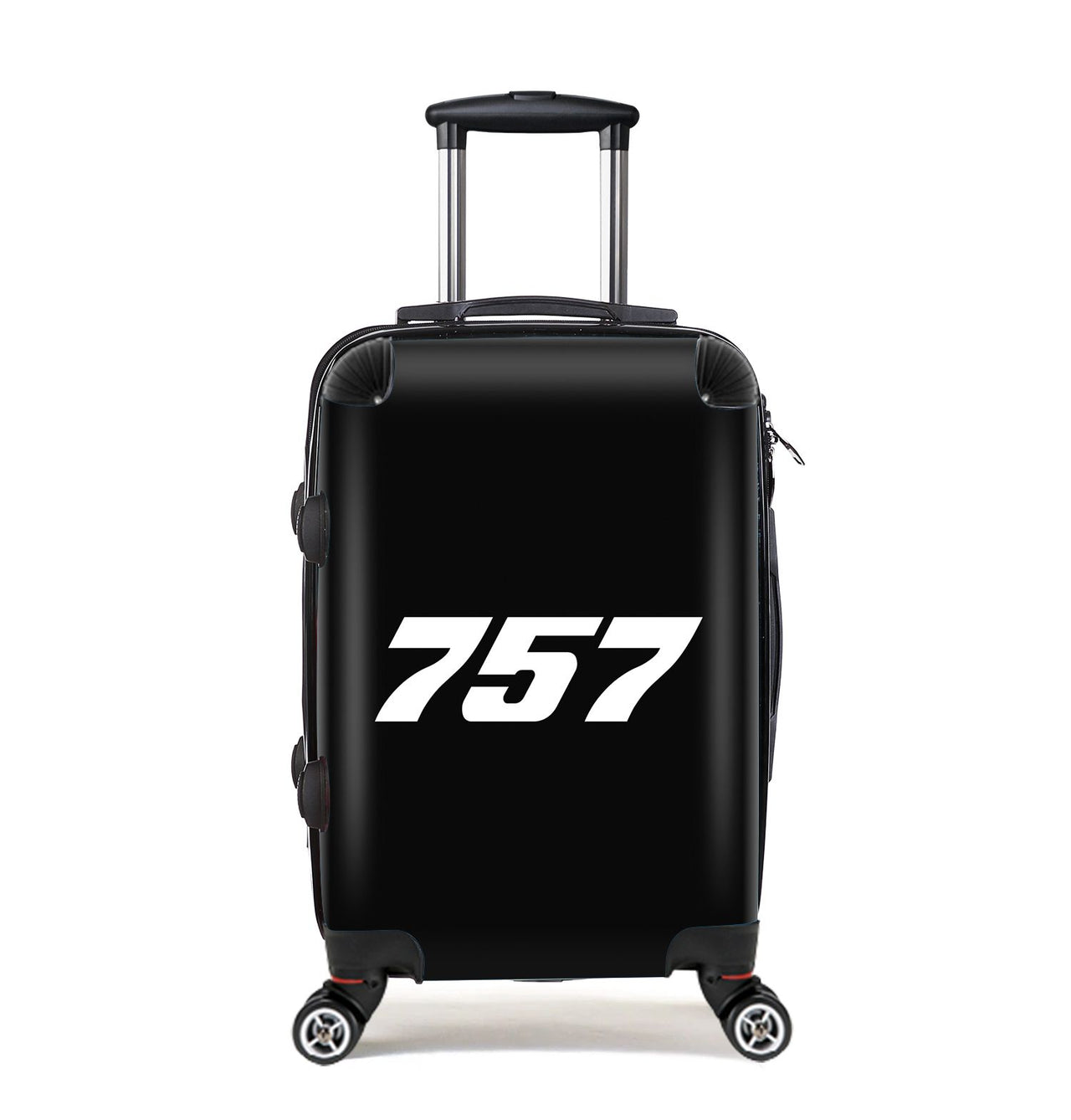 757 Flat Text Designed Cabin Size Luggages