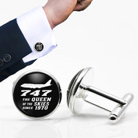 Thumbnail for Boeing 747 - Queen of the Skies (2) Designed Cuff Links