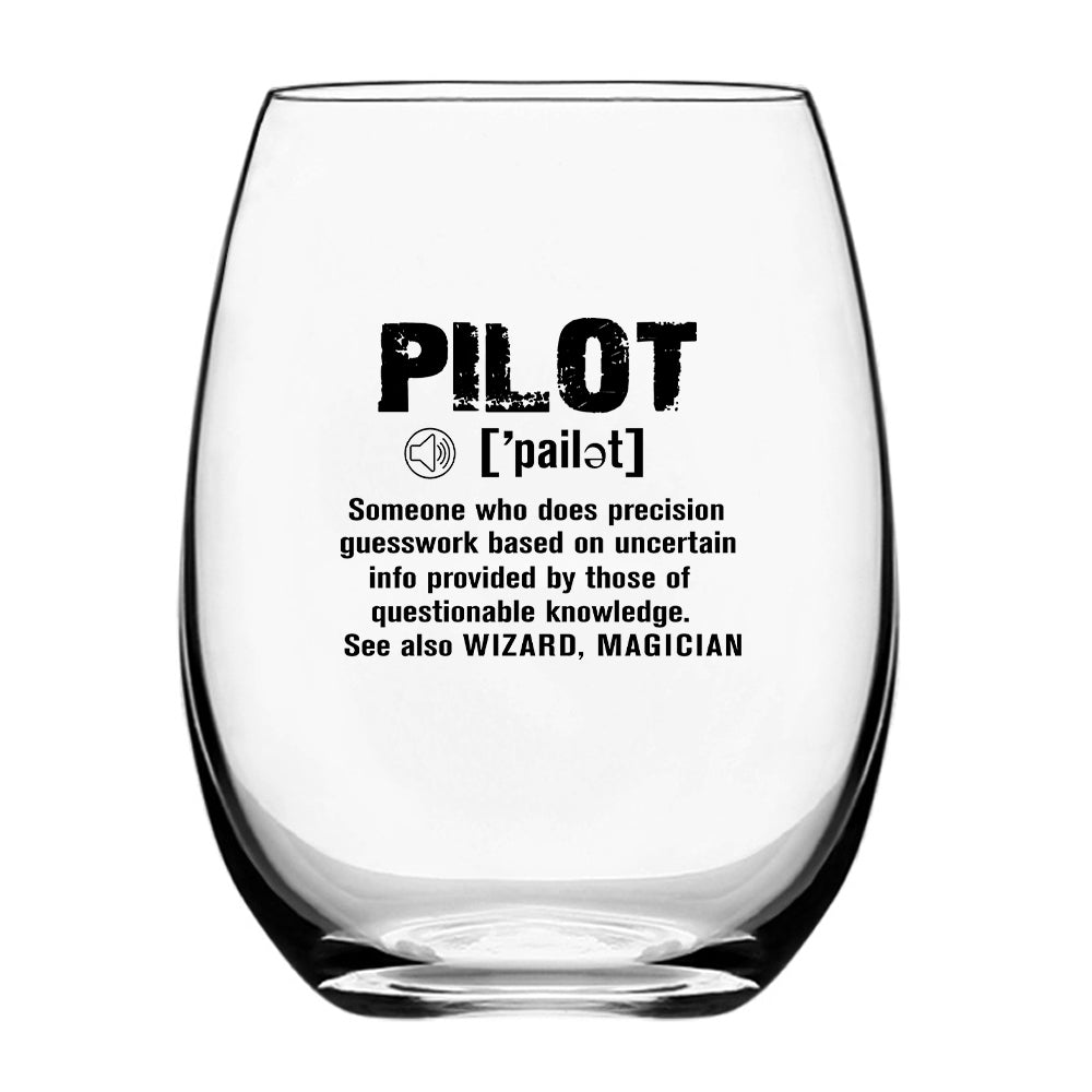 Pilot [Noun] Designed Beer & Water Glasses