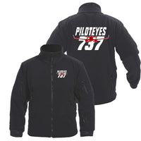 Thumbnail for Amazing Piloteyes737 Designed Fleece Military Jackets (Customizable)