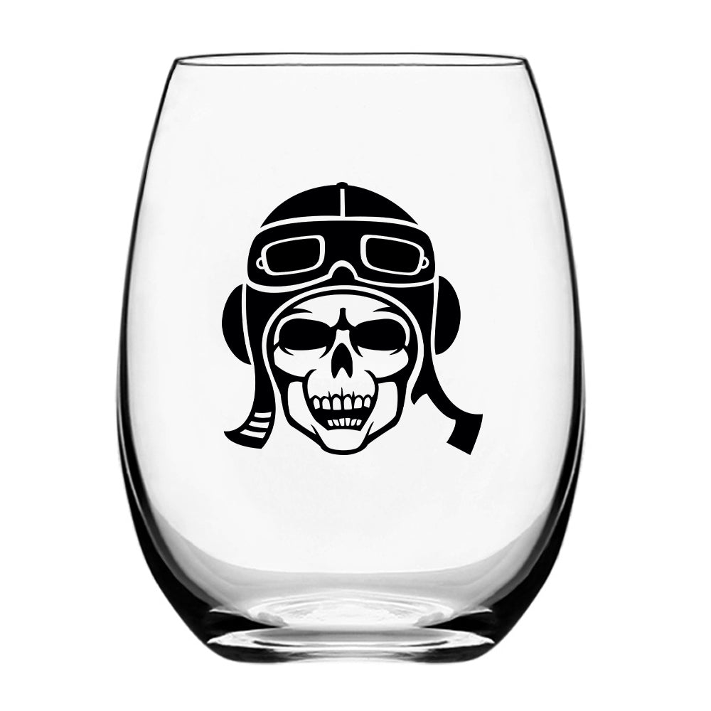 Skeleton Pilot Designed Beer & Water Glasses