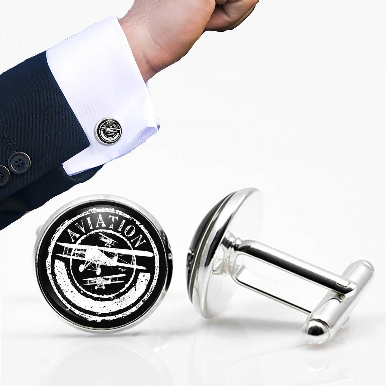 Aviation Lovers Designed Cuff Links