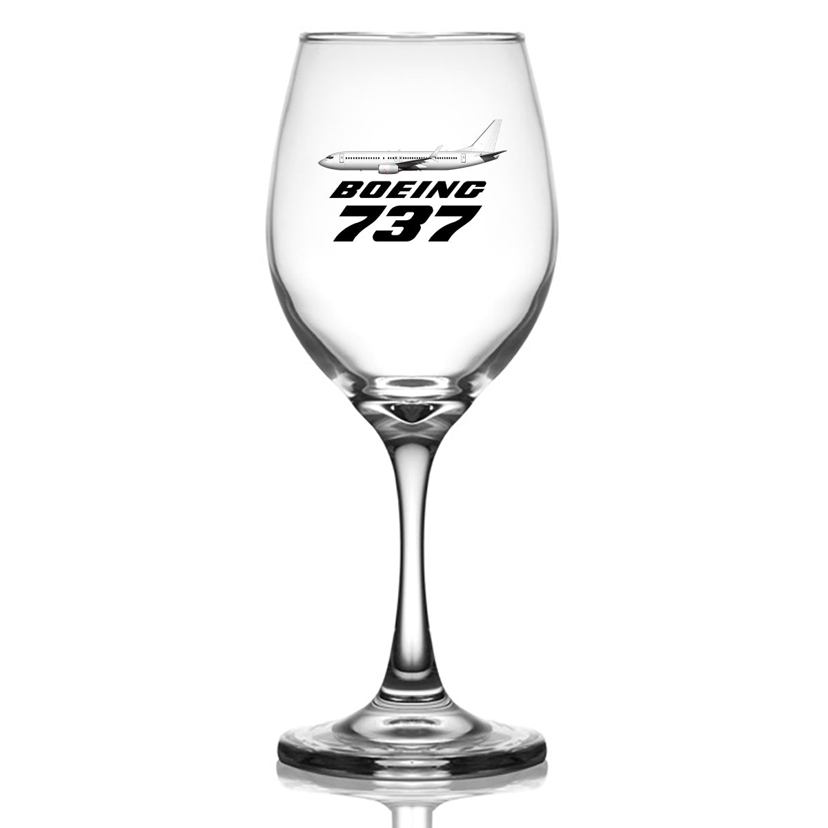 The Boeing 737 Designed Wine Glasses