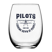 Thumbnail for Pilots Looking Down at People Since 1903 Designed Beer & Water Glasses