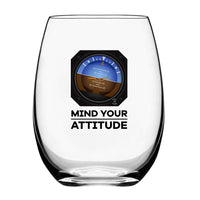 Thumbnail for Mind Your Attitude Designed Beer & Water Glasses