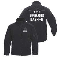 Thumbnail for Bombardier Dash-8 & Plane Designed Fleece Military Jackets (Customizable)