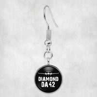 Thumbnail for Diamond DA42 & Plane Designed Earrings