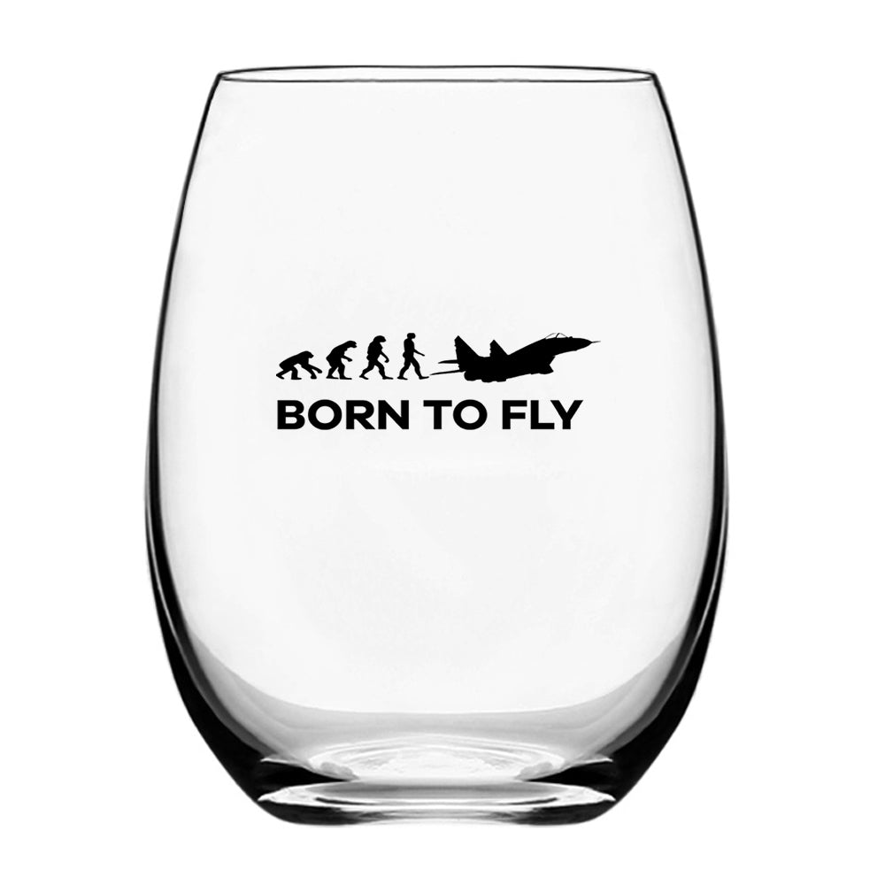 Born To Fly Military Designed Beer & Water Glasses