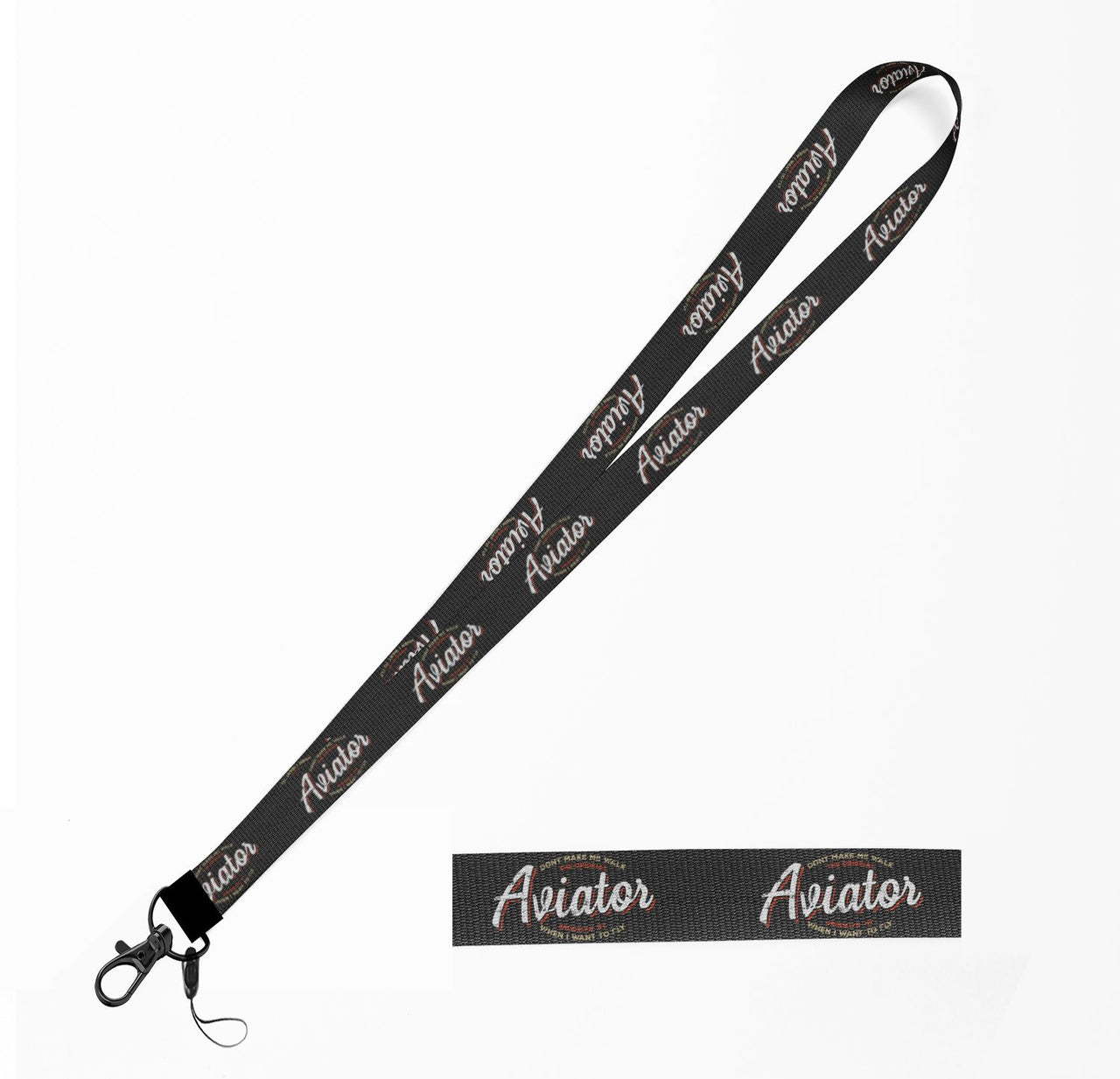 Aviator - Dont Make Me Walk Designed Lanyard & ID Holders