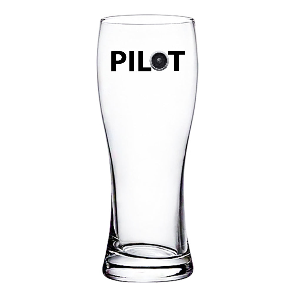 Pilot & Jet Engine Designed Pilsner Beer Glasses