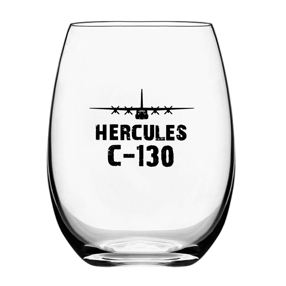 Hercules C-130 & Plane Designed Beer & Water Glasses