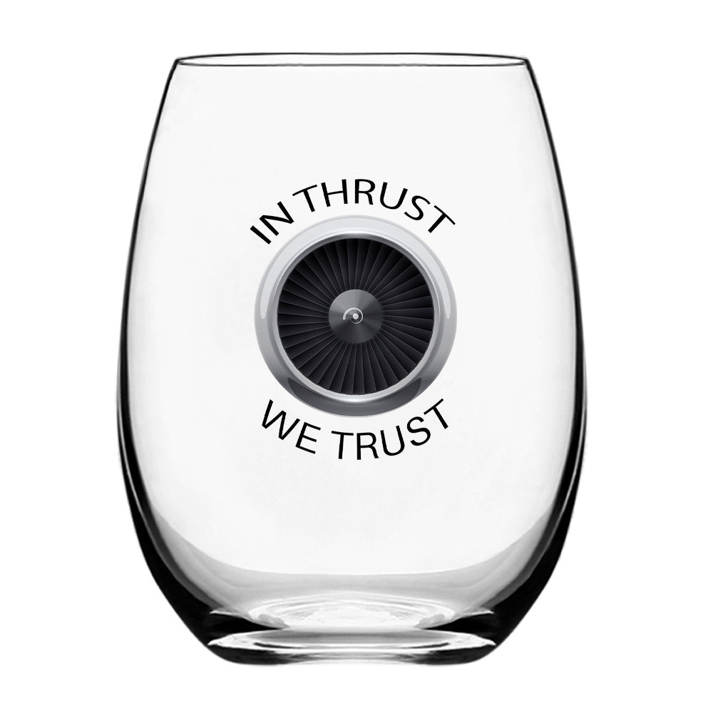 In Thrust We Trust Designed Beer & Water Glasses