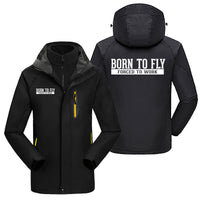 Thumbnail for Born To Fly Forced To Work Designed Thick Skiing Jackets