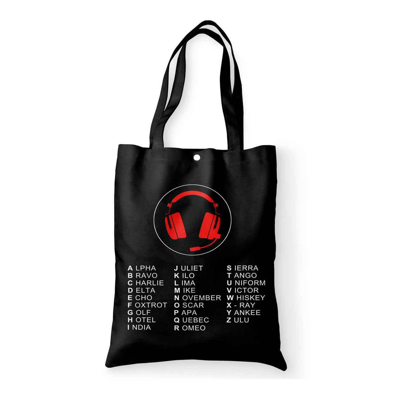 Aviation Alphabet 3 Designed Tote Bags