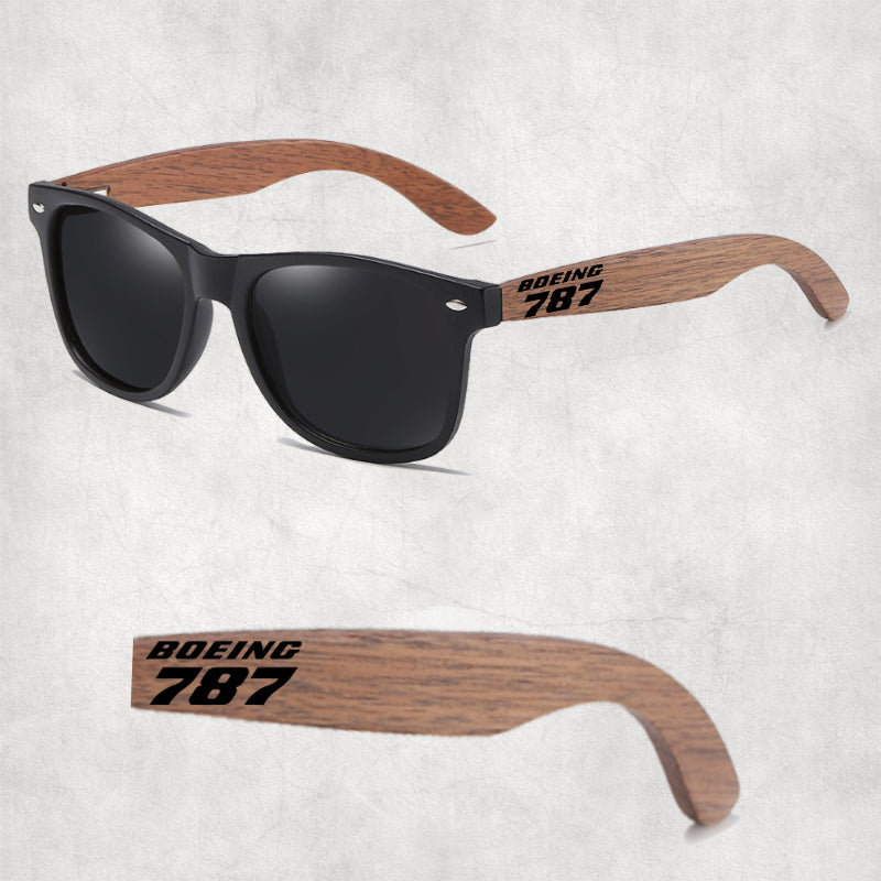 Boeing 787 & Text Designed Sun Glasses