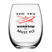 Thumbnail for The Sky is Calling and I Must Fly Designed Beer & Water Glasses