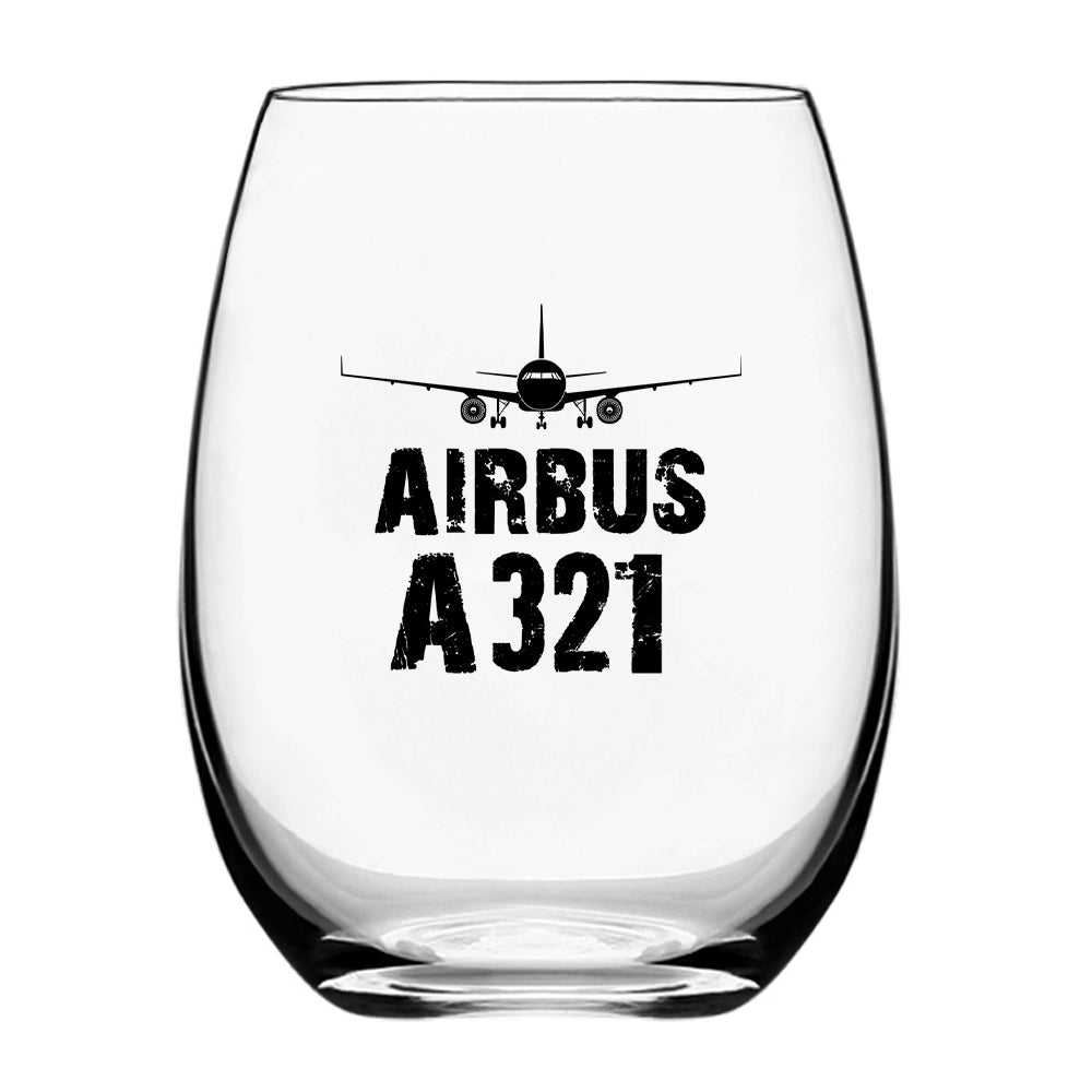 Airbus A321 & Plane Designed Beer & Water Glasses