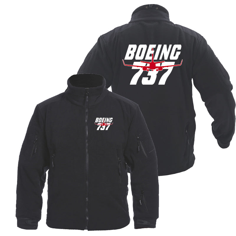 Amazing Boeing 737 Designed Fleece Military Jackets (Customizable)