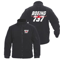 Thumbnail for Amazing Boeing 737 Designed Fleece Military Jackets (Customizable)