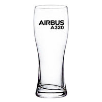 Thumbnail for Airbus A320 & Text Designed Pilsner Beer Glasses