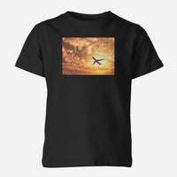 Thumbnail for Plane Passing By Designed Children T-Shirts