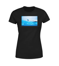 Thumbnail for Outstanding View Through Airplane Wing Designed Women T-Shirts