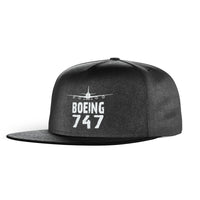 Thumbnail for Boeing 747 & Plane Designed Snapback Caps & Hats