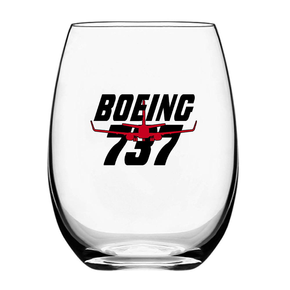 Amazing Boeing 737 Designed Beer & Water Glasses