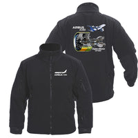 Thumbnail for Airbus A380 & GP7000 Engine Designed Fleece Military Jackets (Customizable)