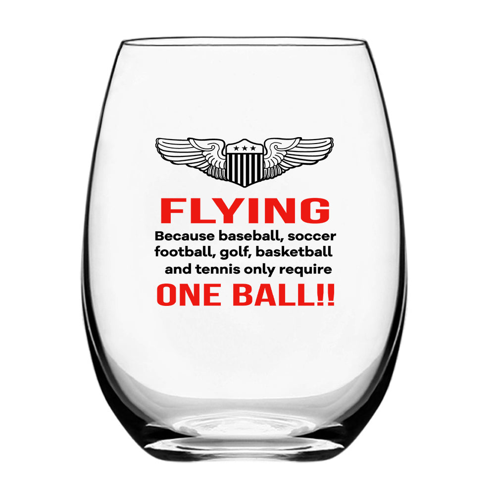 Flying One Ball Designed Beer & Water Glasses