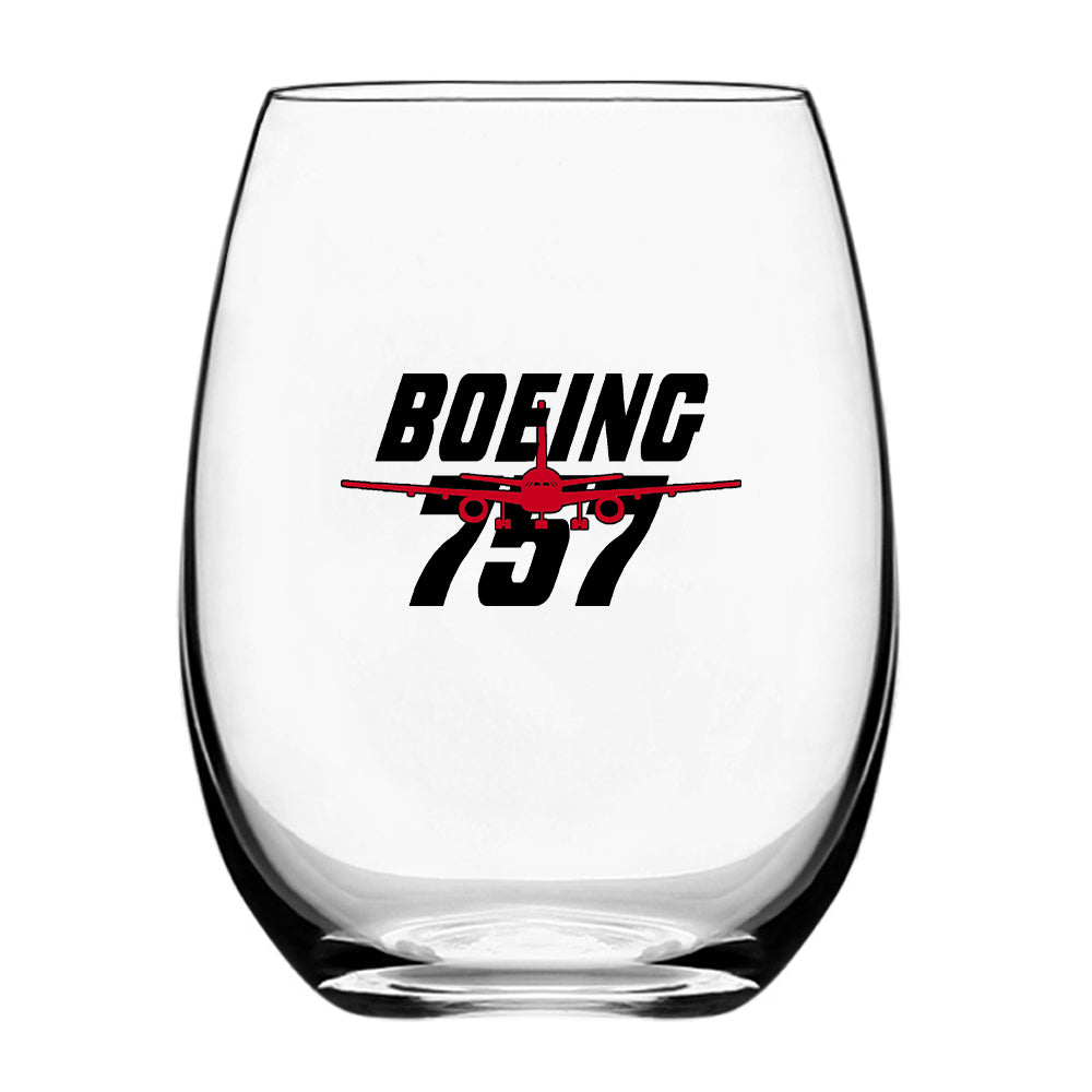 Amazing Boeing 757 Designed Beer & Water Glasses