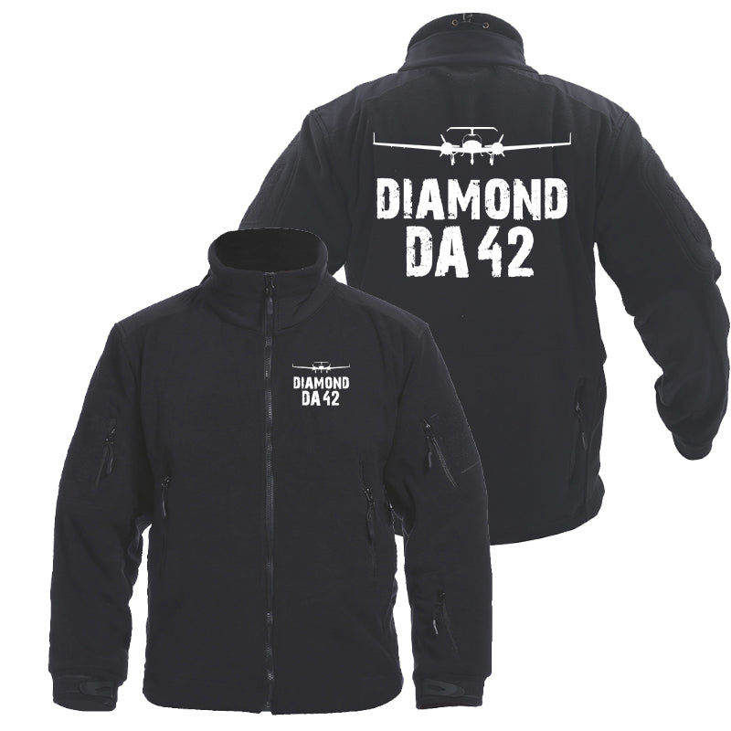 Diamond DA42 & Plane Designed Fleece Military Jackets (Customizable)