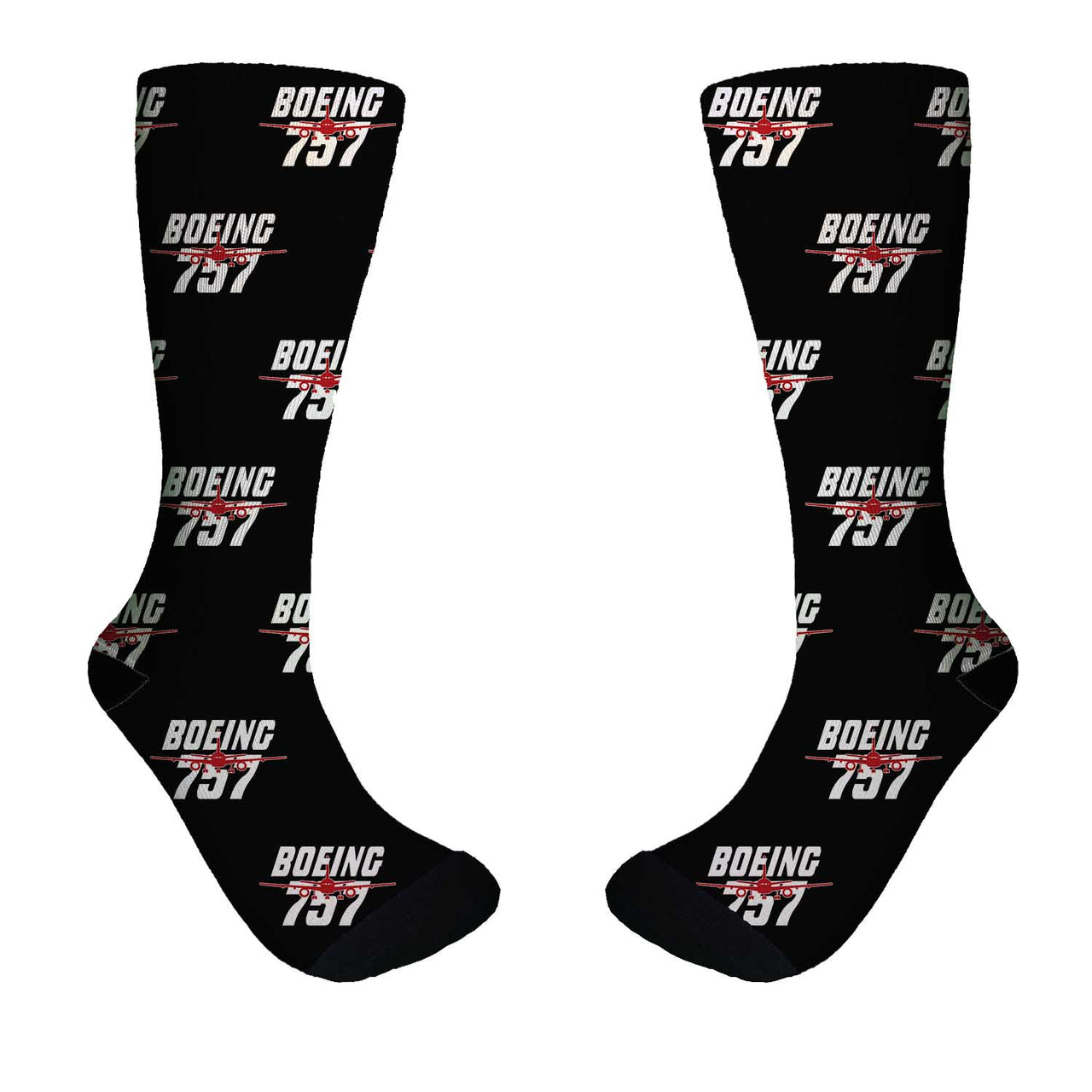 Amazing Boeing 757 Designed Socks