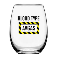 Thumbnail for Blood Type AVGAS Designed Beer & Water Glasses