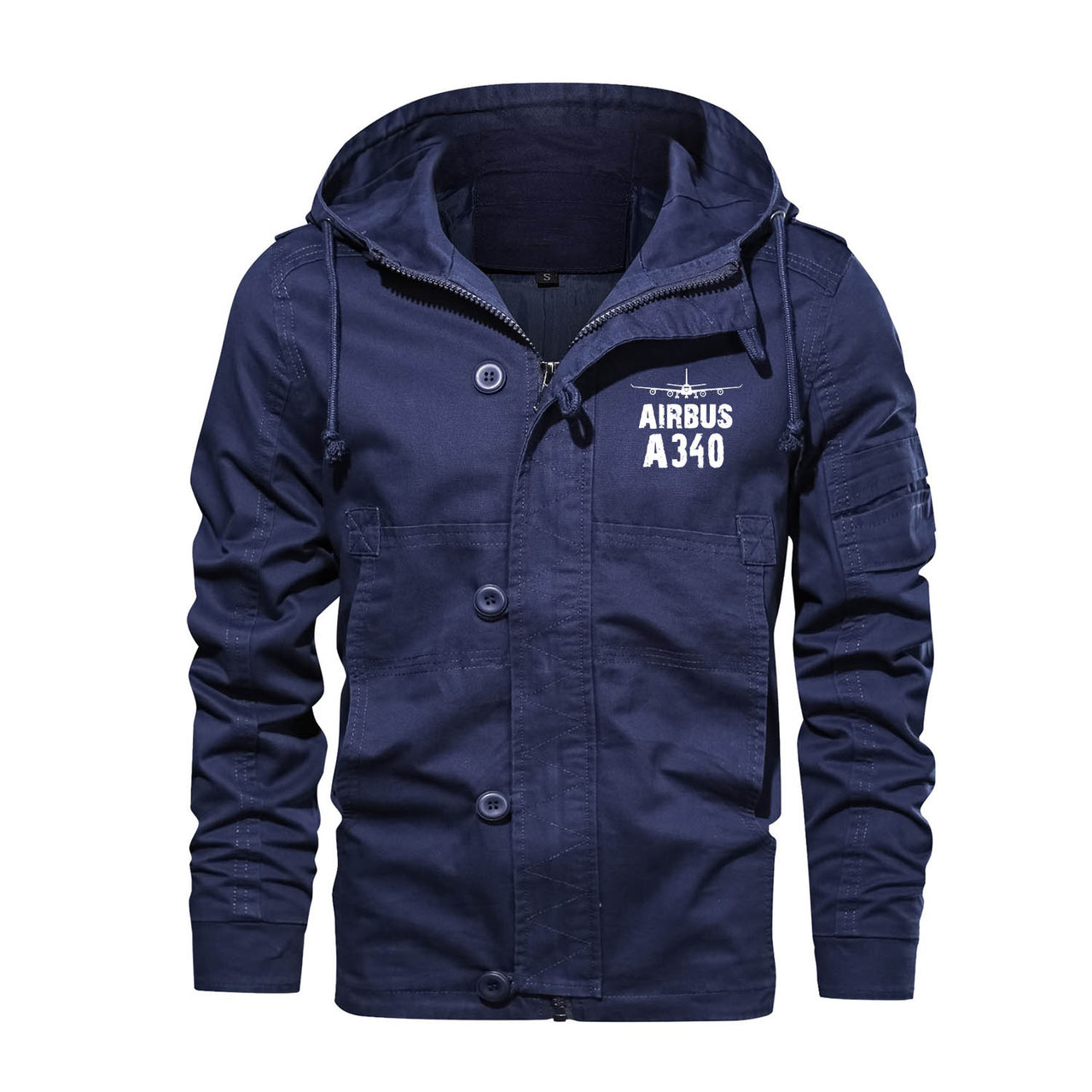 Airbus A340 & Plane Designed Cotton Jackets