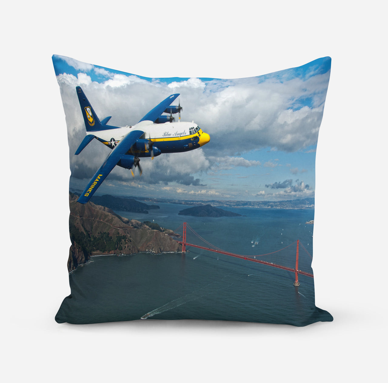 Blue Angels & Bridge Designed Pillows