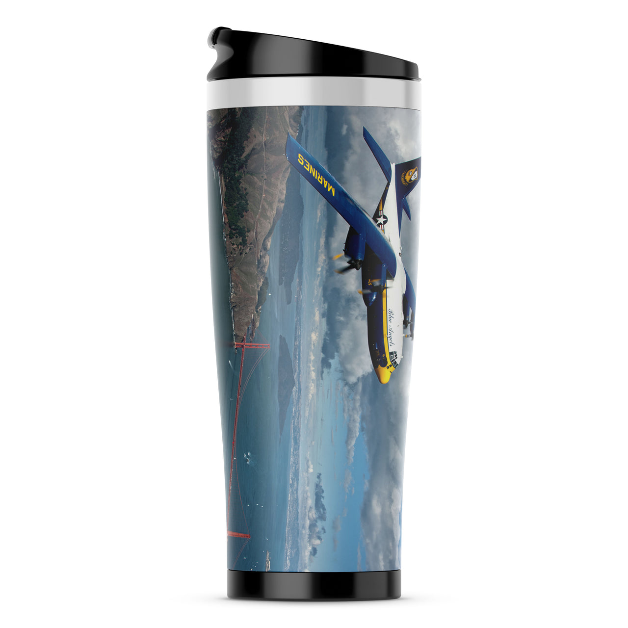 Blue Angels & Bridge Designed Travel Mugs