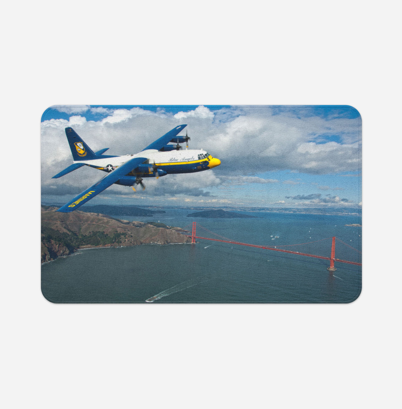 Blue Angels & Bridge Designed Bath Mats