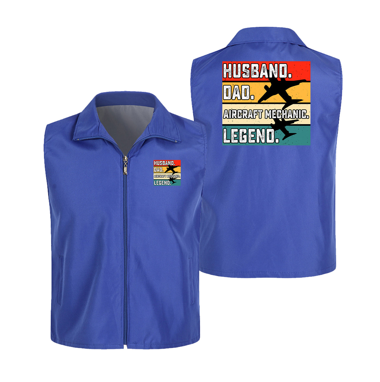 Husband & Dad & Aircraft Mechanic & Legend Designed Thin Style Vests