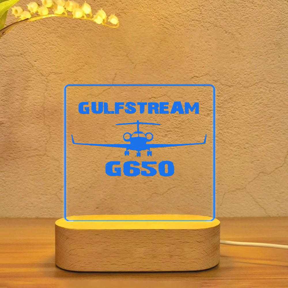 Gulfstream G650 & Plane Designed Night Lamp