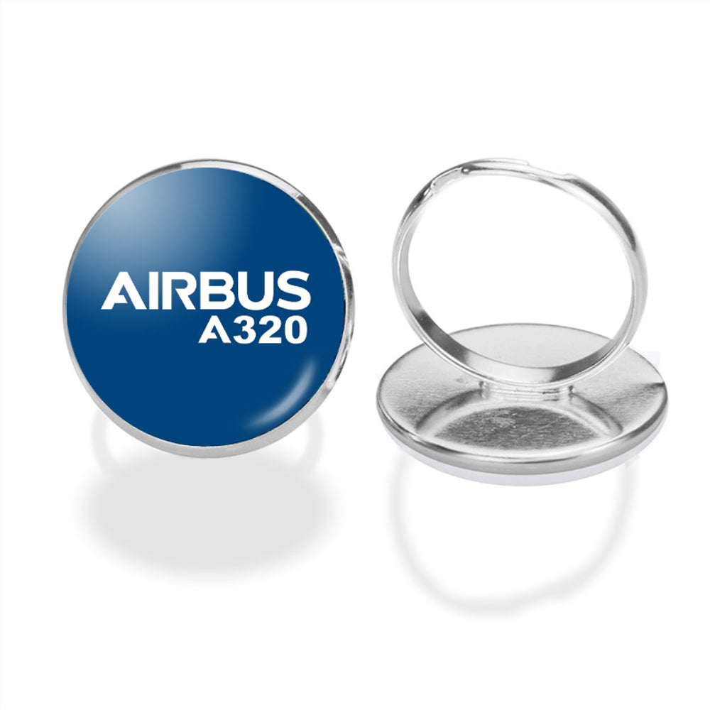 Airbus A320 & Text Designed Rings