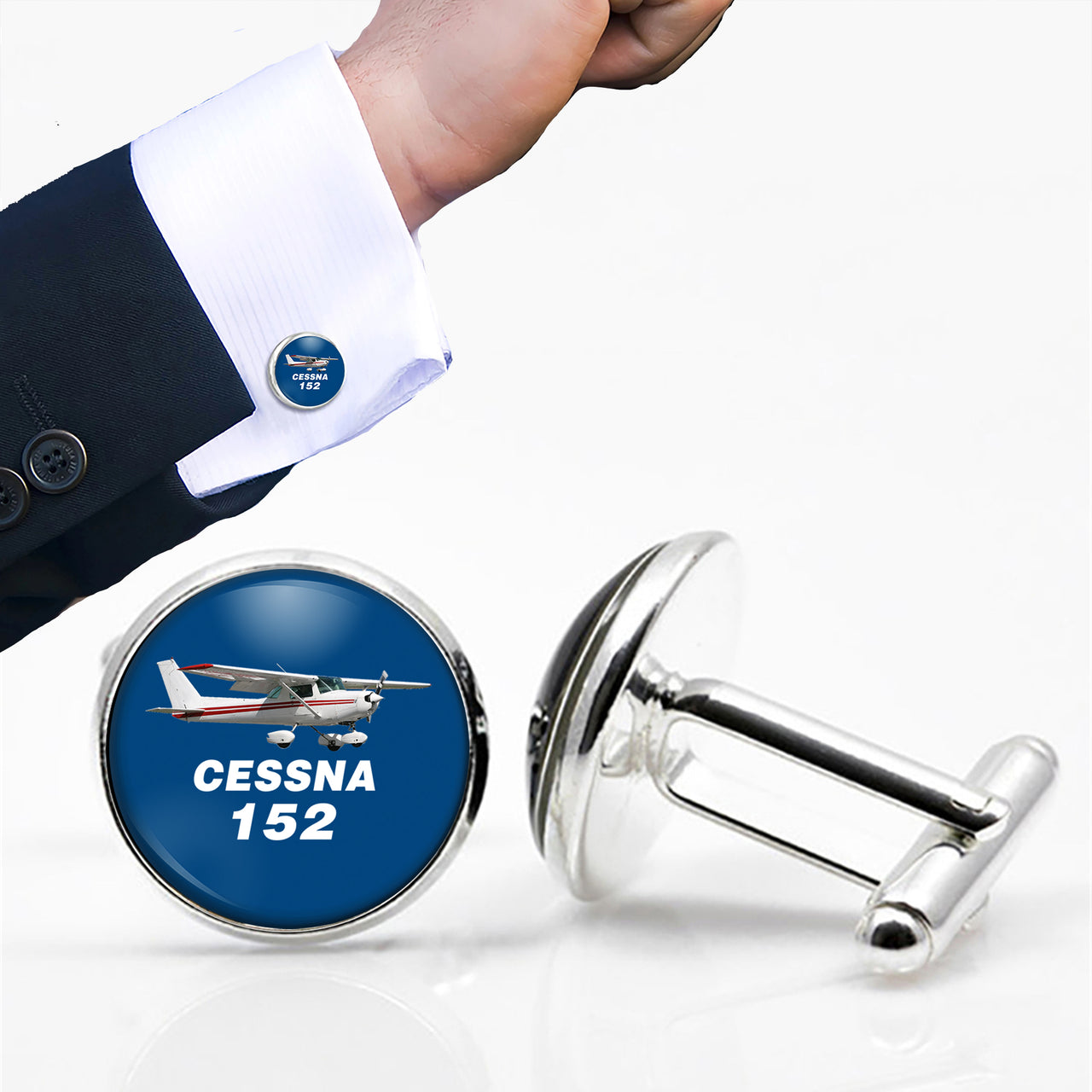 The Cessna 152 Designed Cuff Links