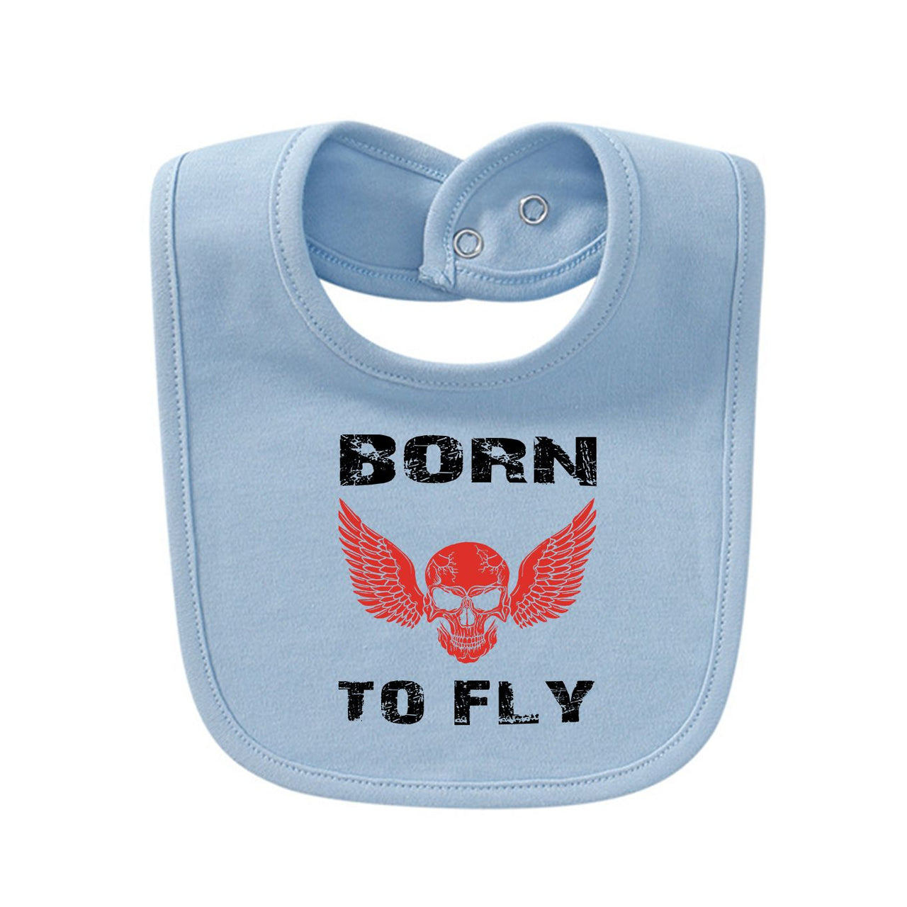 Born To Fly SKELETON Designed Baby Saliva & Feeding Towels