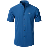 Thumbnail for Ilyushin IL-76 Silhouette Designed Short Sleeve Shirts