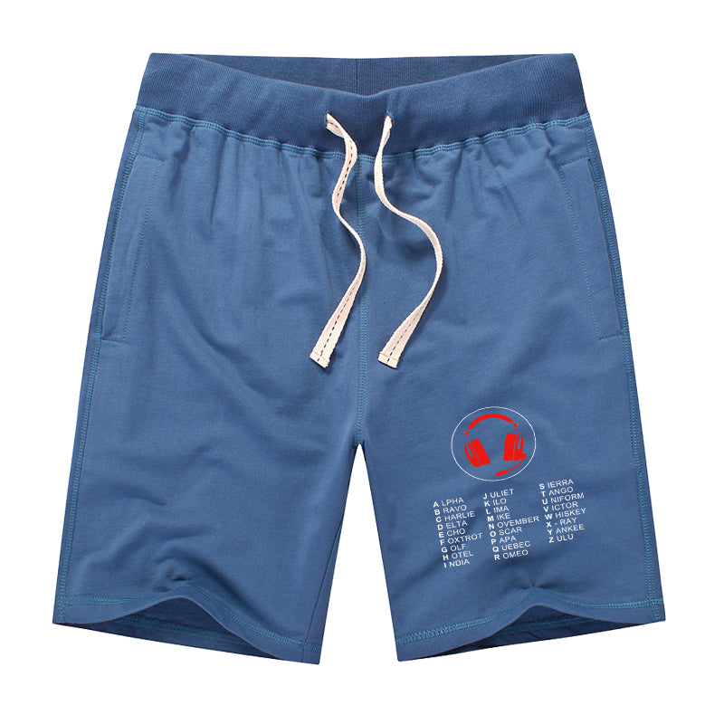 Aviation Alphabet 3 Designed Cotton Shorts