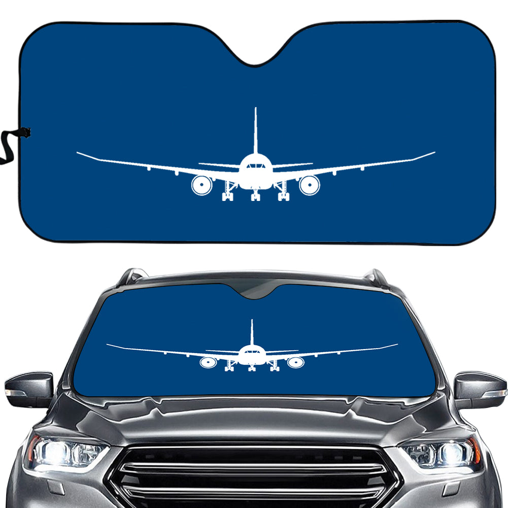 Boeing 787 Silhouette Designed Car Sun Shade